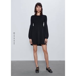 ZARA elastic trim mini dress